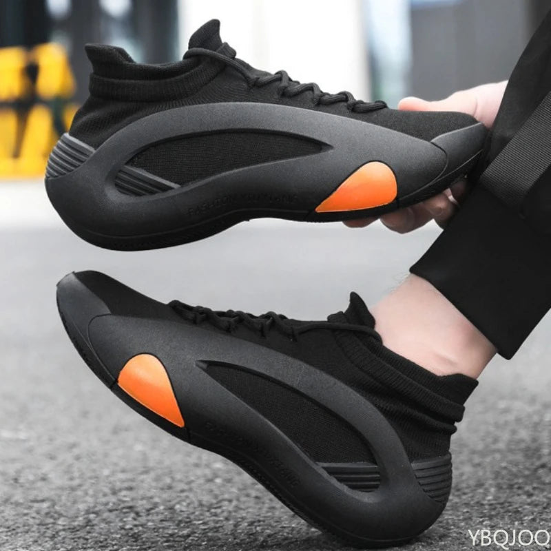 Large Size Autumn Fashion Breathable Lightweight Casual Comfortable Men's Shoes Versatile Trend Flat Bottomed Men's Sports Shoes