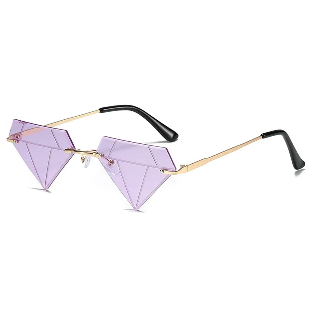 Star Shape Sun Glasses Funny Pentagram Eyewear Eyeglasses Christmas Decoration Party Glasses Rimless Sunglasses Driver Goggles