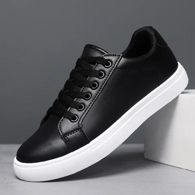 Men's Business Casual Shoes Soft Moccasin Shoes Comfortable Casual Shoes for Men  Solid Black White Men Sneakers 2025 New