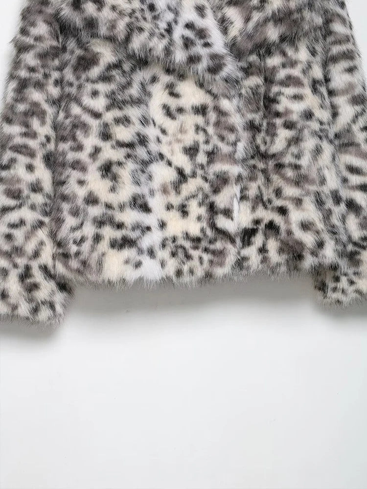 2025 Winter Faux Fur Jackets for Women Coats Thick Warm Soft Jacket Woman Long Sleeve Fluffy Fur Casual Loose New Outerwear