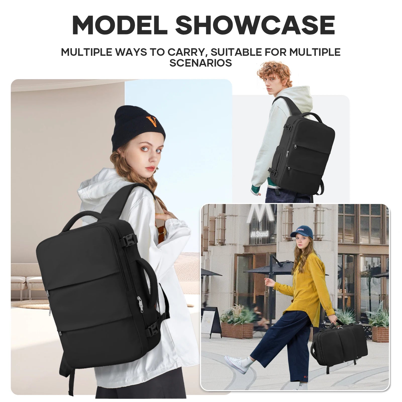Ryanair 40x30x20 Travel Backpack Wizzair Cabin Airplane Suitcases Cabin Hand Luggag Bags  Waterproof Backpack Laptop Packbag
