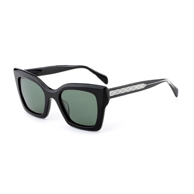 ZENOTTIC Modish Acetate Butterfly Prescription Sunglasses Women Myopia Uv400 Polarized Corrective Sun Glasses