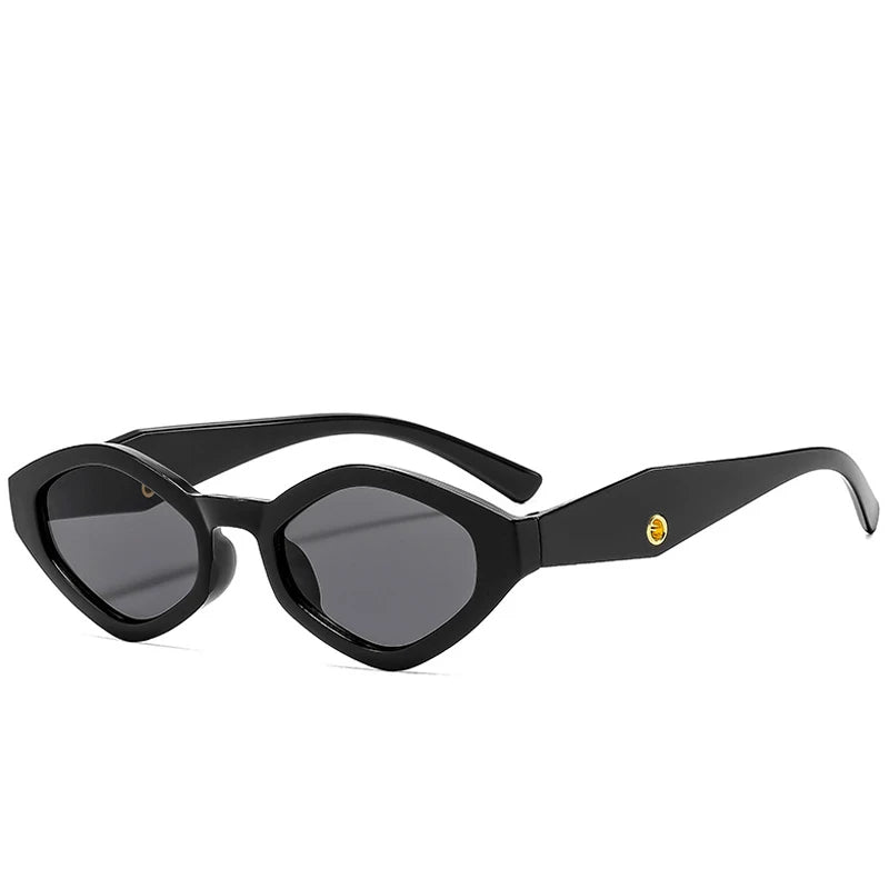 New Trendy Small Frame Polygonal Women's Sunglasses Luxury Brand Design Sunglasses Men Outdoor Travel Shade Eyewear Female UV400