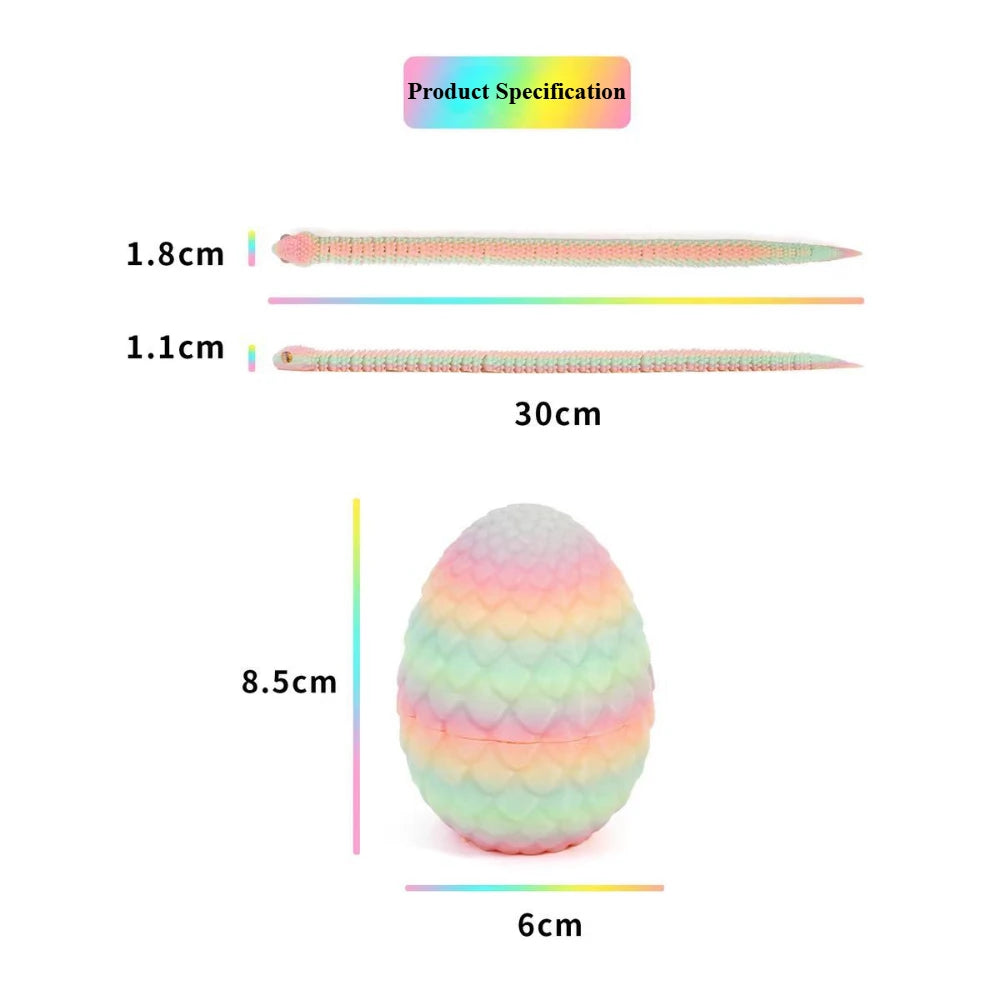 3d Printed Toys Home Decoration Desktop Decorations Anime Figures Articulating Home Decor Items 3D Printing Snake Eggs Rotating