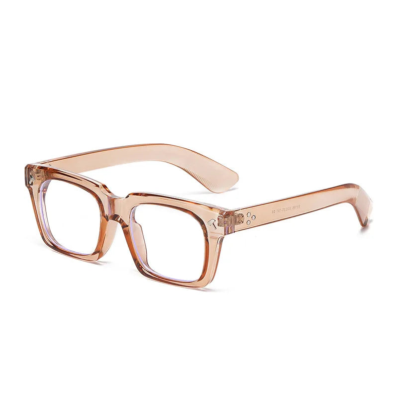 Classic Outdoor Driving Rivet Square Sunglasses Women For Men Popular Luxury Brand Designer Vintage Sun Glasses Punk Eyeglasses
