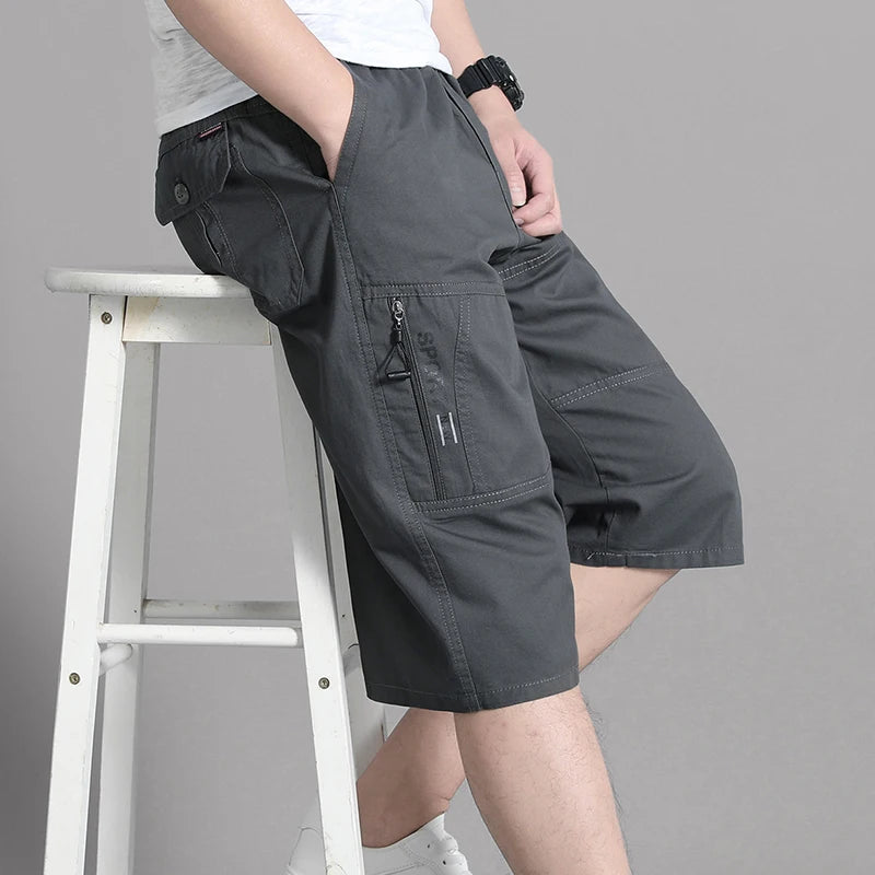 New Summer Casual Shorts Men Cotton Cargo Shorts Running Sportswear Bermuda Shorts Cool Breathable 6XL 5XL Big Size
