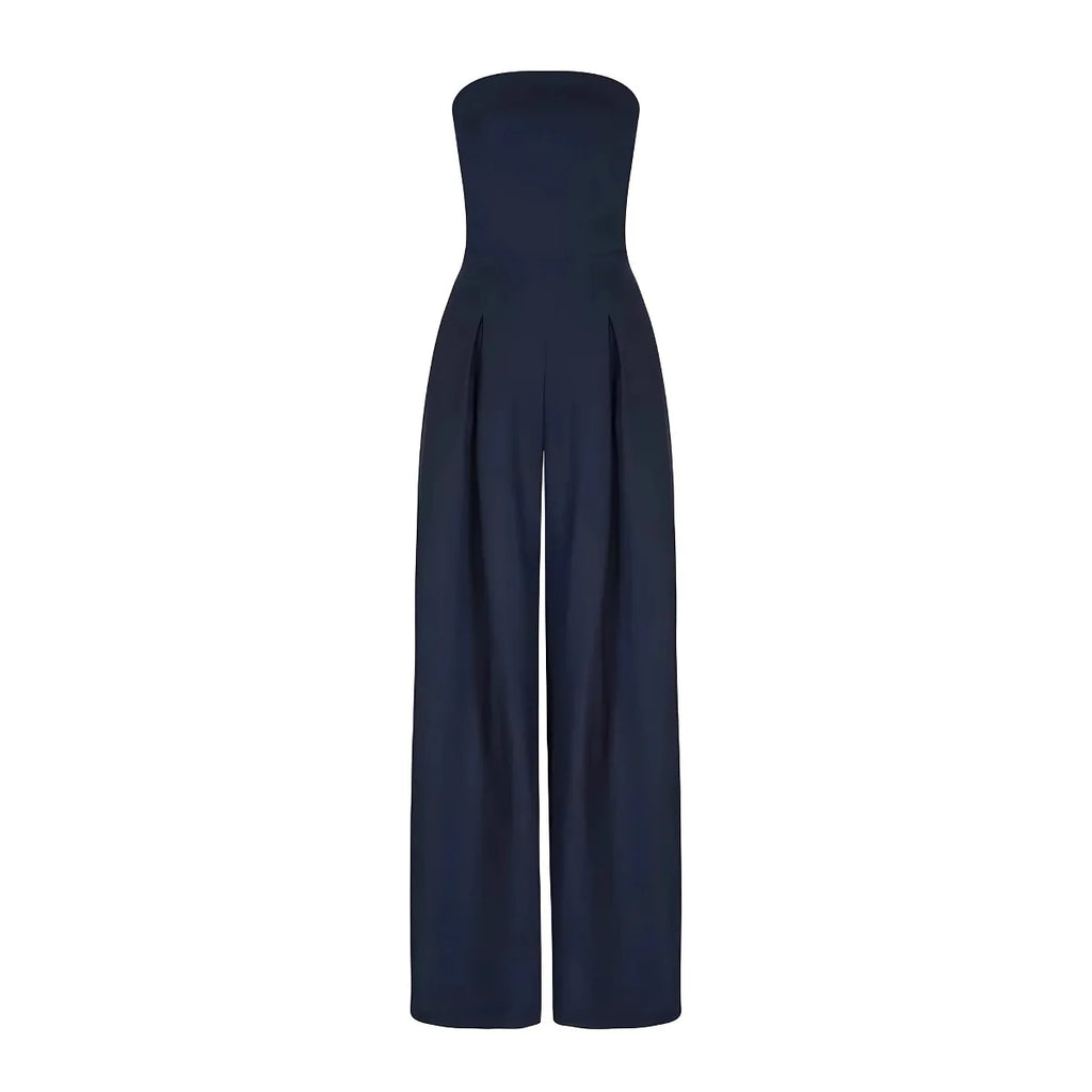 2025 Fashion Women's Wear European and American style sexy and slimming wrapped scarf style pants long jumpsuit