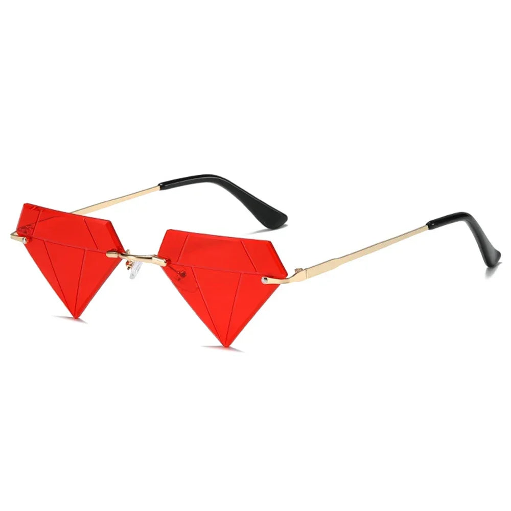 Star Shape Sun Glasses Funny Pentagram Eyewear Eyeglasses Christmas Decoration Party Glasses Rimless Sunglasses Driver Goggles