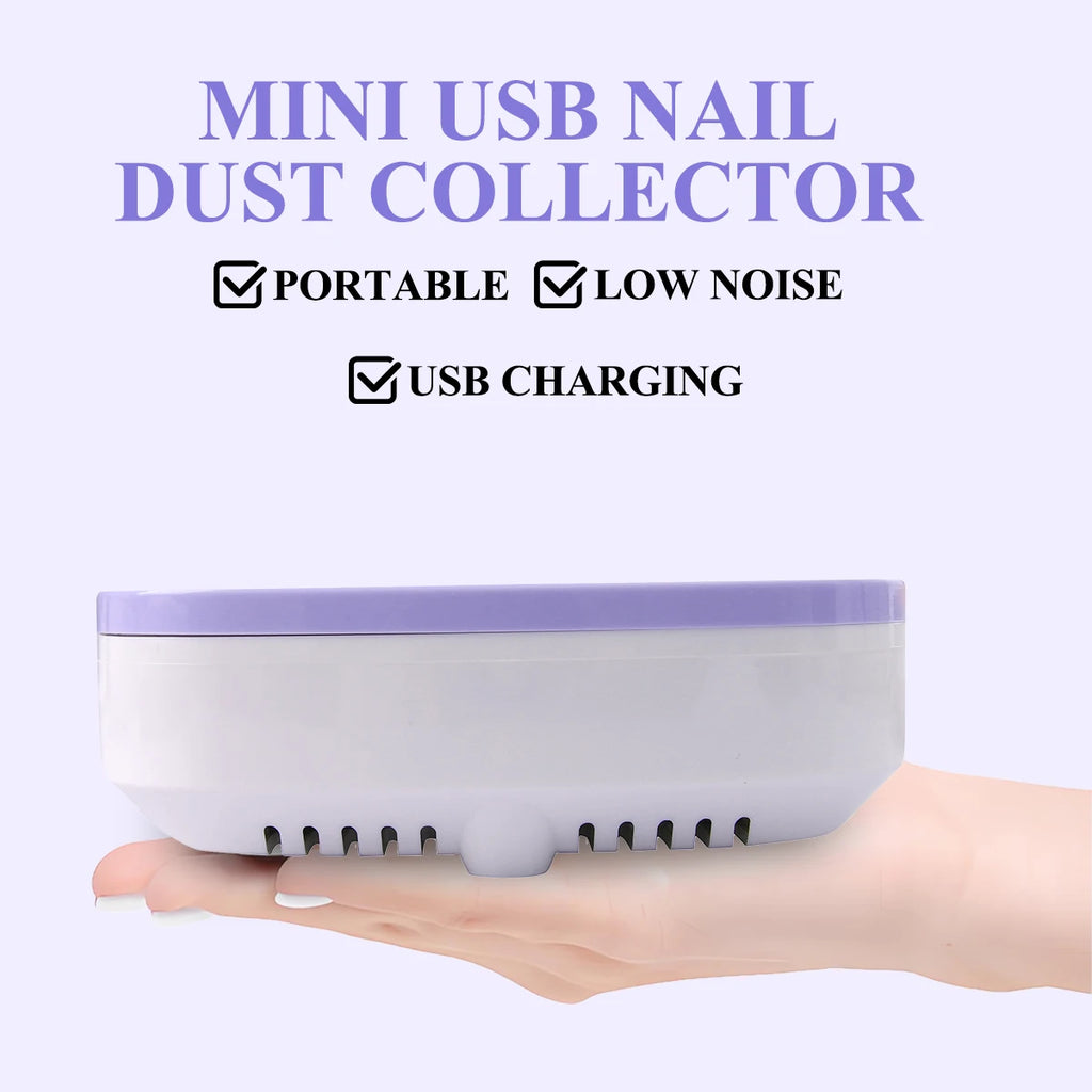 Portable Nail Dust Collector New M3 Mini Nail Vacuum Cleaner Portable Nail Dust Machine Low Noise Nail Removal Vacuum Cleaner