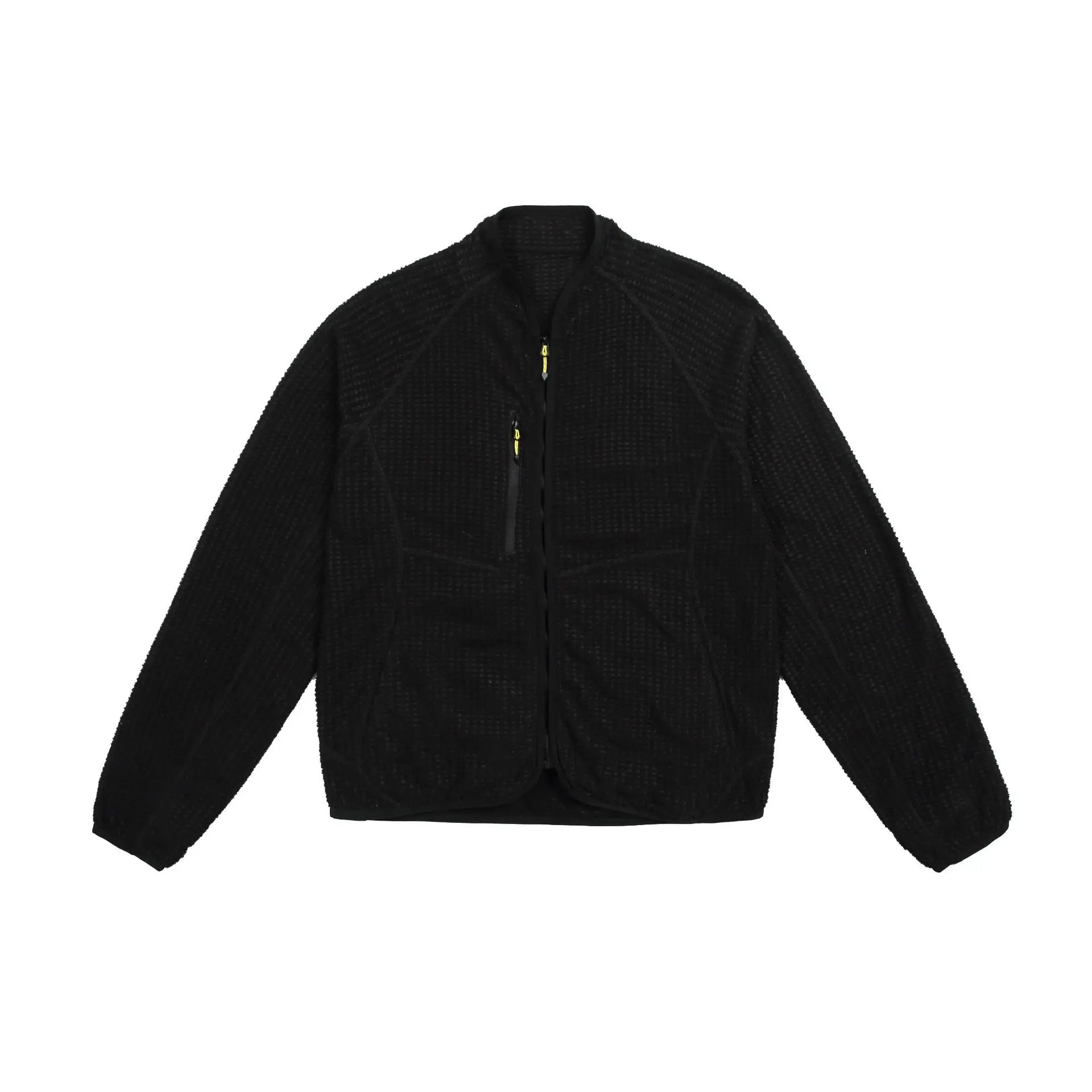 Lock-Warm Grid Fleece Lightweight & Breathable Stand-Collar Jacket for Couples: Long-Lasting Warmth for Mountain Outdoor Sports