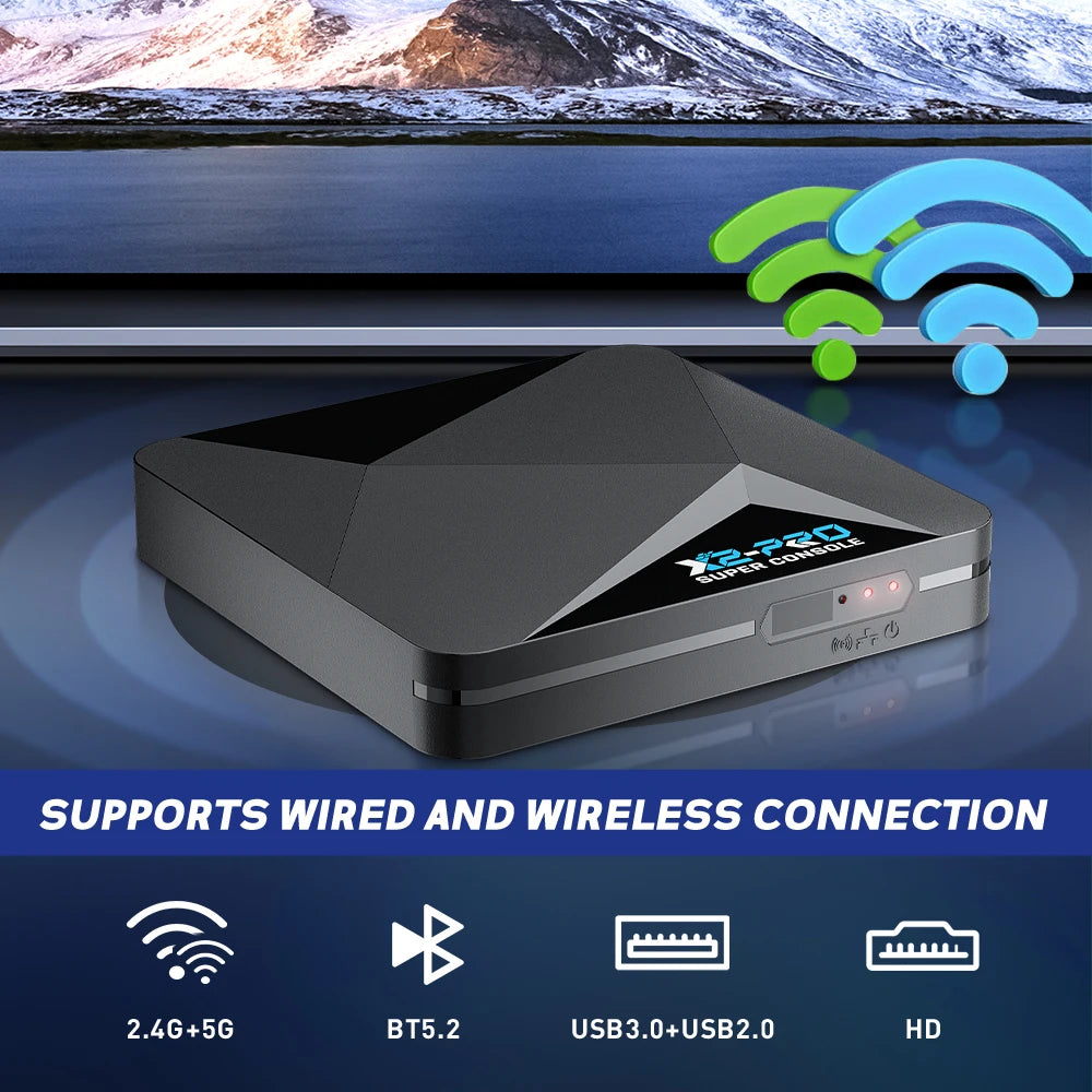 Super Console X2 Pro Retro Video Game Console with 100000+ Games for MAME/ARCADE/Sega Saturn/DC Retro Game Console 4K HD