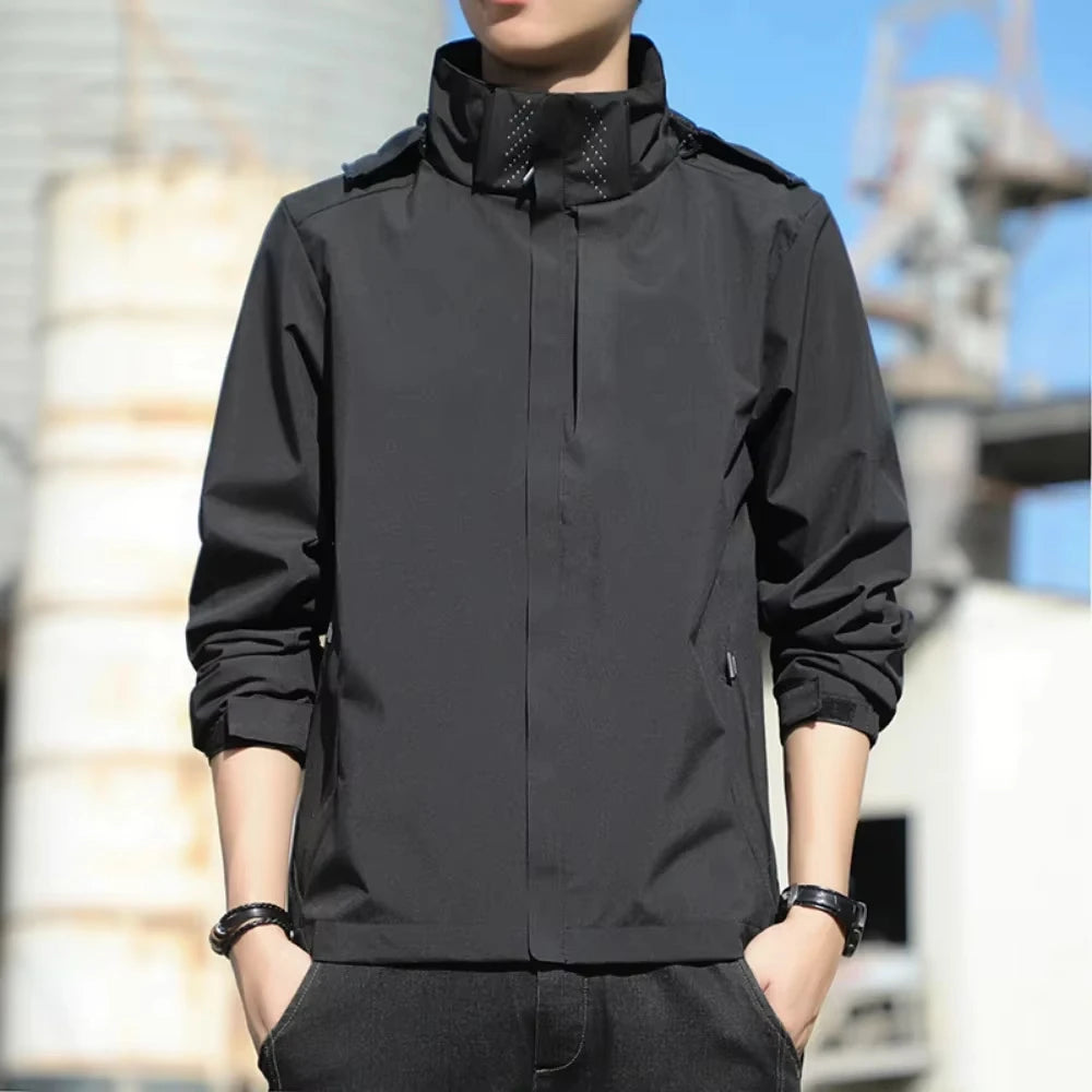 Windproof and Rainproof Thin Charge Coat Men Women Spring Autumn Basic Jacket Waterproof Outerwear Outfits Fashion Clothing New