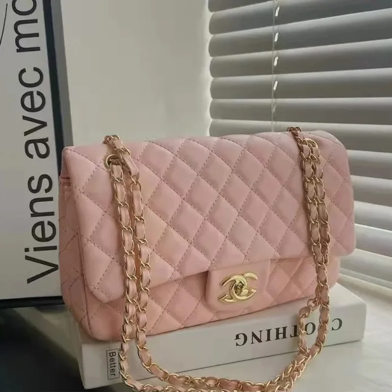 2025 Fashion Lingge New Multi functional Commuter Women's Large Capacity Single Shoulder Crossbody Bag, Chain Bag