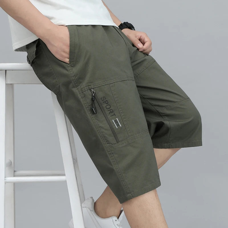 New Summer Casual Shorts Men Cotton Cargo Shorts Running Sportswear Bermuda Shorts Cool Breathable 6XL 5XL Big Size