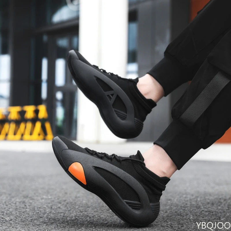 Large Size Autumn Fashion Breathable Lightweight Casual Comfortable Men's Shoes Versatile Trend Flat Bottomed Men's Sports Shoes