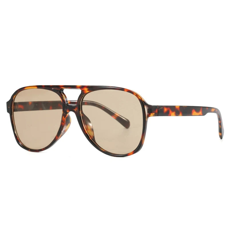 Classic Double Bridge Oversized Pilot Outdoor Women Sunglasses Luxury Designer Brand Men Sunglass Driving Travel Eyewear UV400