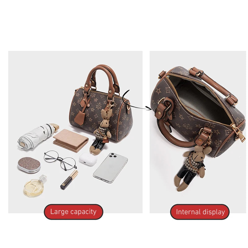 FOXER Brand Top-handle Bag PVC Women Shoulder Bag 2025 Winter Vintage Pillow Handbag Luxury Design Female Crossbody Purse