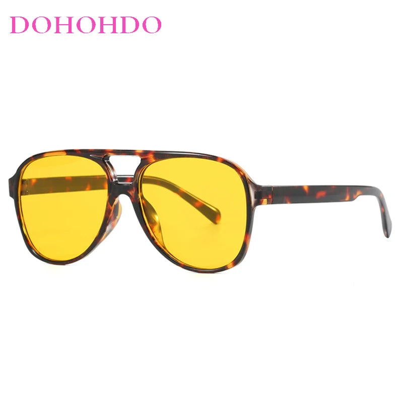 Classic Double Bridge Oversized Pilot Outdoor Women Sunglasses Luxury Designer Brand Men Sunglass Driving Travel Eyewear UV400