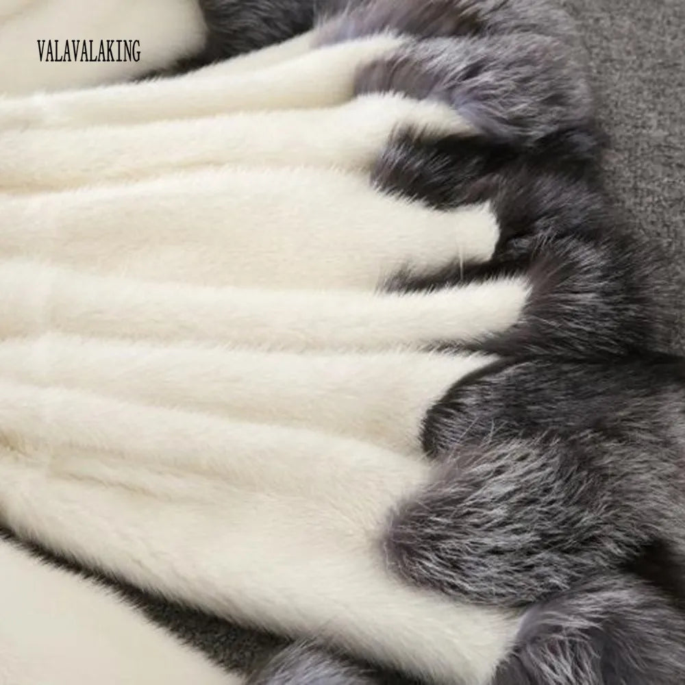2025 Women Winter Plus Size Thick Furry Faux Fur Coat Female Hooded Long Sleeve Plush Jacket Lady Fake Fur Warm Fluffy Cardigan