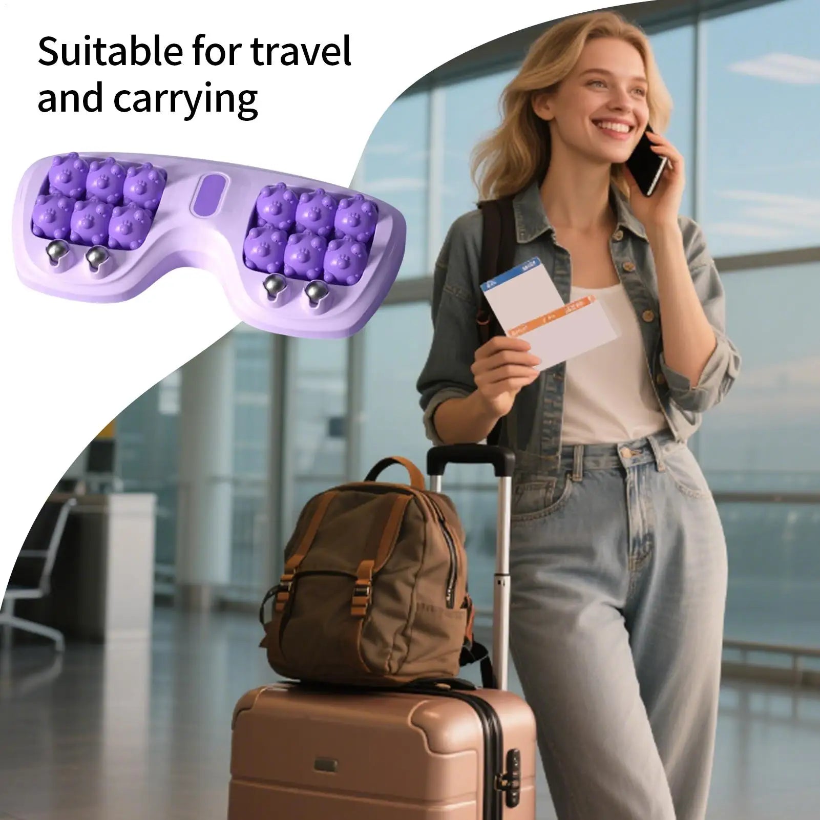 Double Foot Manual Massage Roller Foot Massage Rolling Ergonomic Relieving Tool Exercise Equipment For Women Runners Athletes