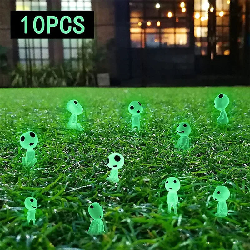 10 Pieces Miniature Luminous Landscape Decorations, Princess Shape Home Decor, Garden Decor, Luminous Decorations