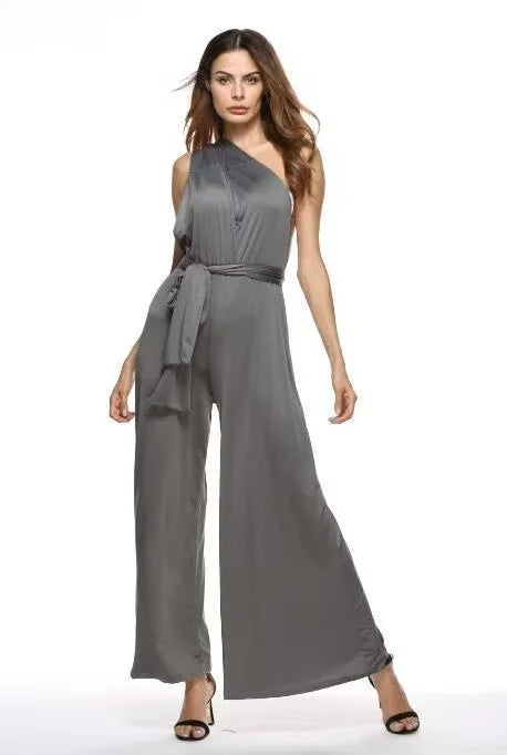 Multiway Convertible Jumpsuit Formal Multi Wrap Wedding Dress Cocktail Floor Jumpsuits Navy Blue Bridesmaid Infinity Jumpsuit
