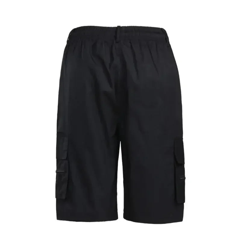 Delta Core Cargos Men Geometric Symbol Tactical Shorts 4-Way Stretch Fabric Hidden Security Pocket Gym Fitness Stretch Waistband