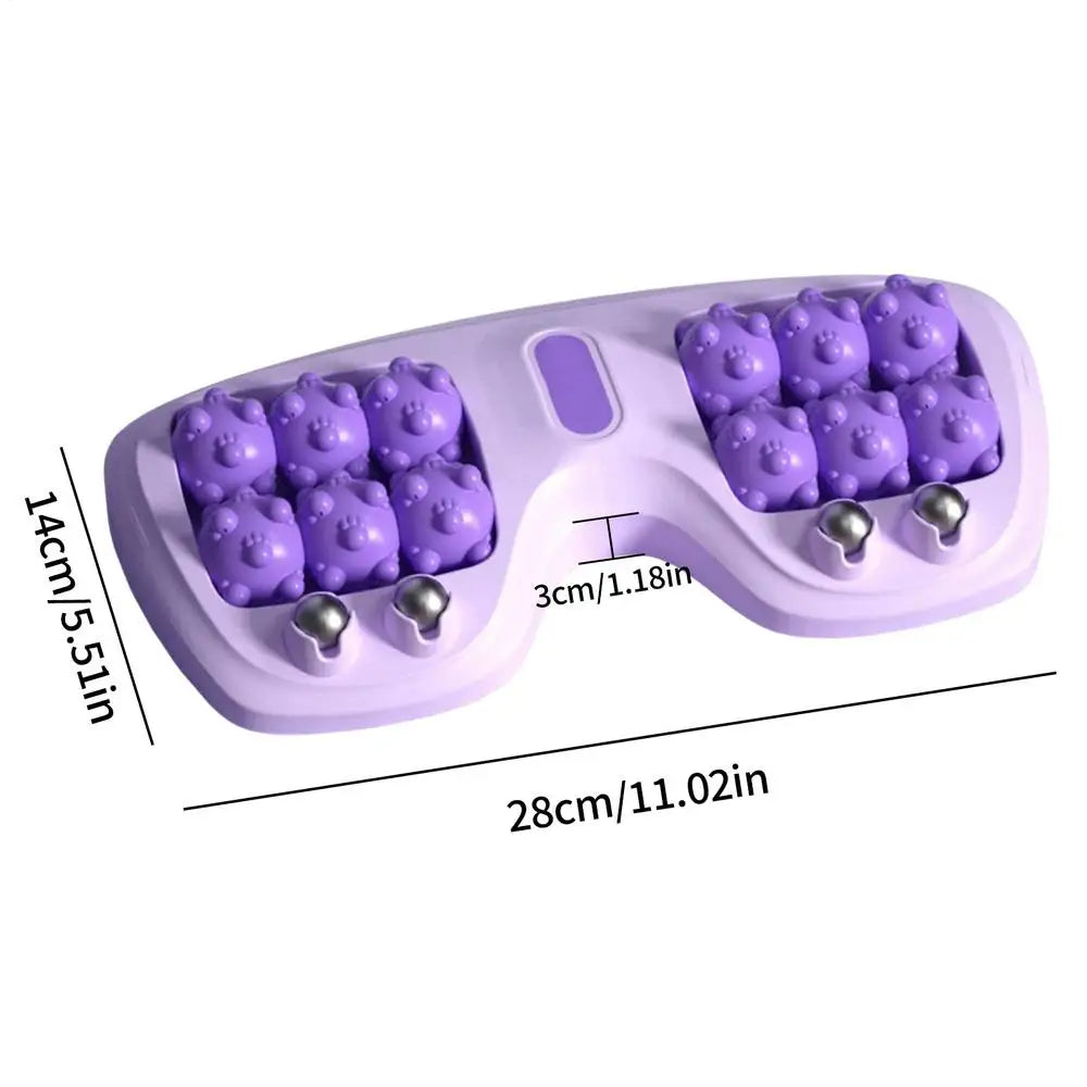 Double Foot Manual Massage Roller Foot Massage Rolling Ergonomic Relieving Tool Exercise Equipment For Women Runners Athletes