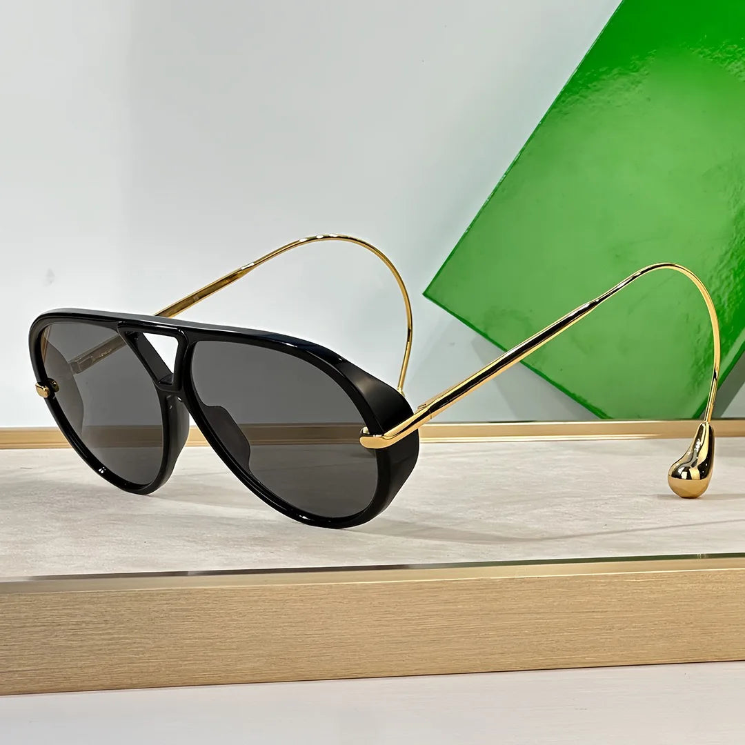 Luxury Brand Designer Oversized Pilot Sunglasses Women For Men 2025 Popular Vintage Sun Glasses Punk Double Bridge Shade UV400