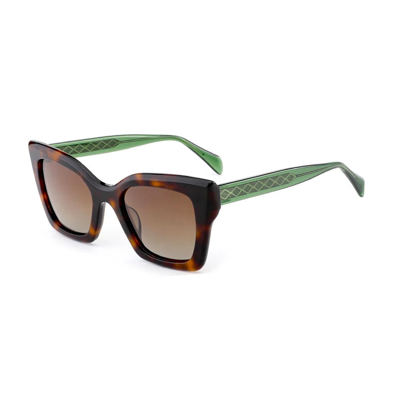 ZENOTTIC Modish Acetate Butterfly Prescription Sunglasses Women Myopia Uv400 Polarized Corrective Sun Glasses
