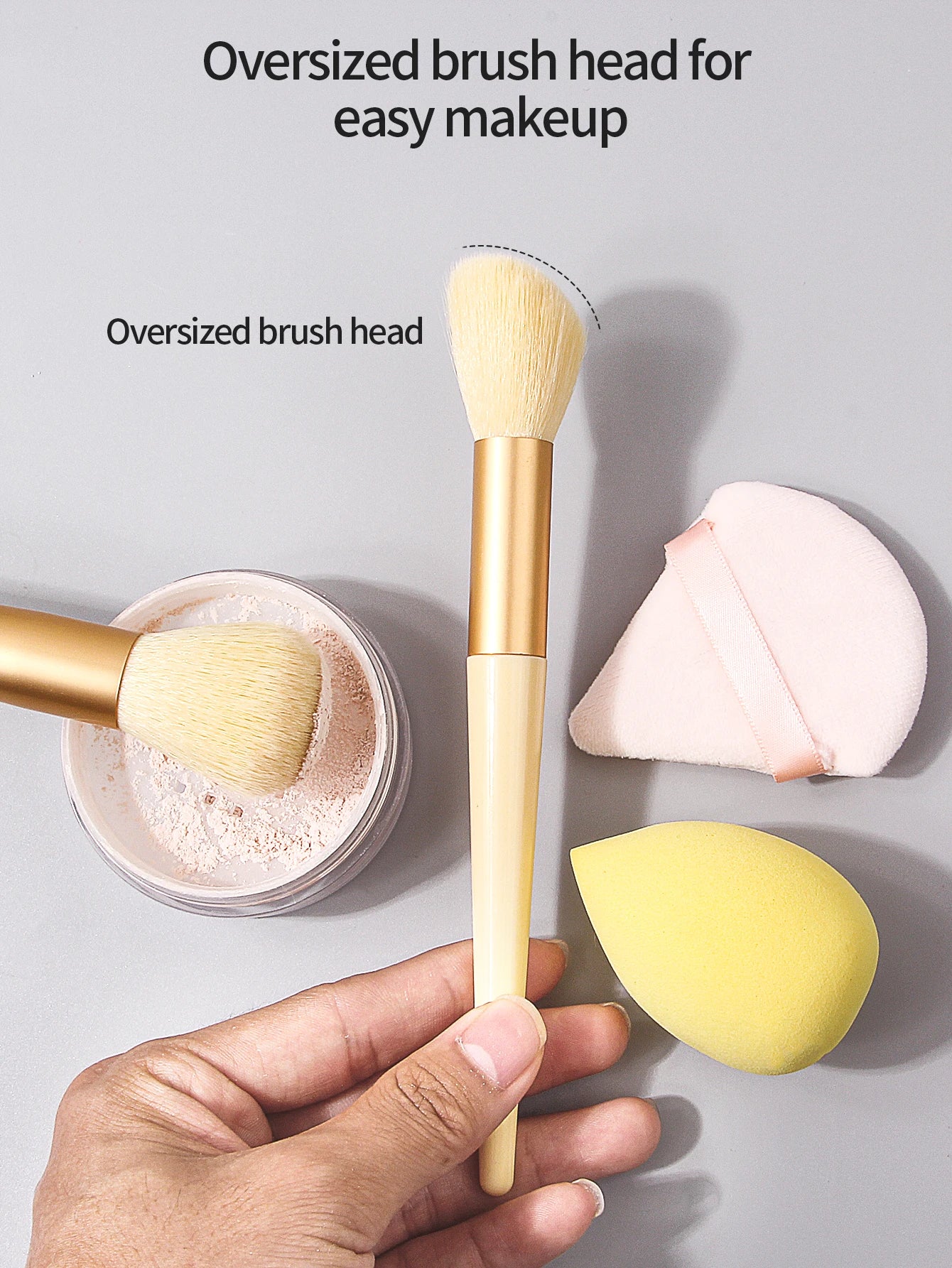 6/13/14/20PCS High-quality makeup brush set, multi-functional facial brush set & soft powder puff set & portable storage bucket