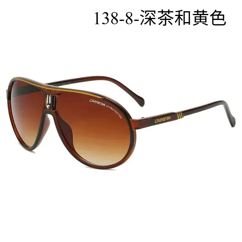 Carrera Retro Sunglasses Retro Vintage Sunglasses for Men and Women Sports Driving Metal Frame UV400 Eyewear