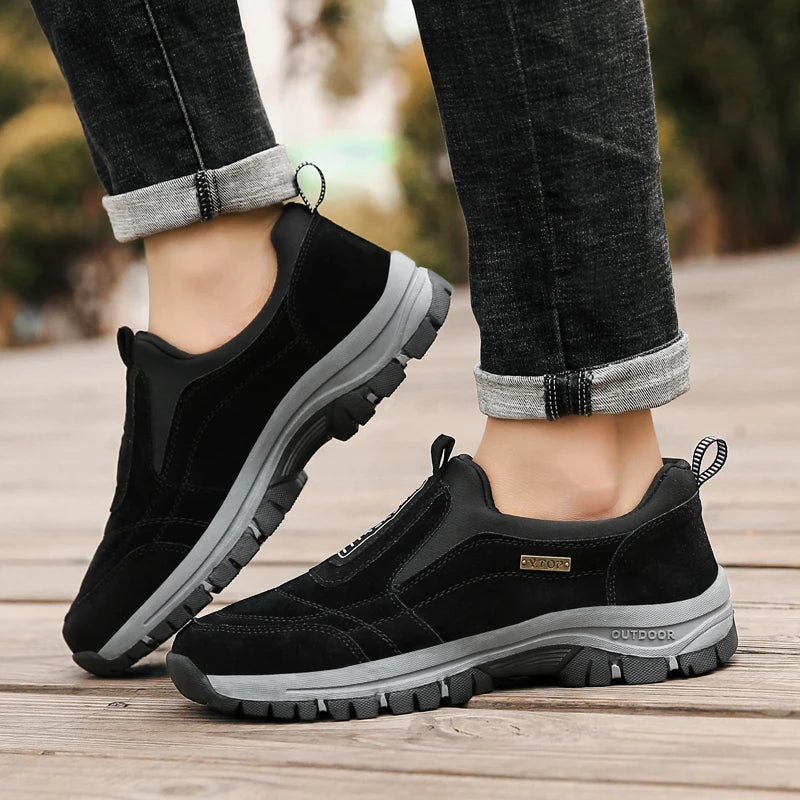 Men's non-slip casual sports shoes wear-resistant hiking shoes Outdoor 2025 fashion comfortable flat walking shoes for men