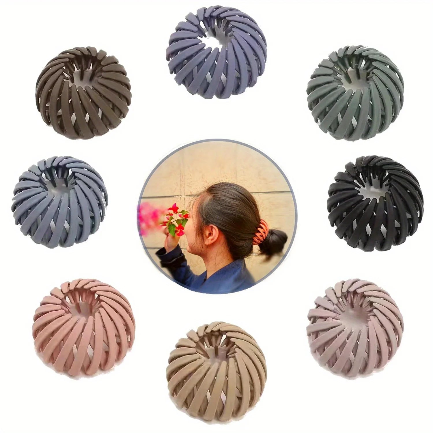 Ponytail Hair Rings Clips Clips Women Bird Nest Shaped Hair Hairpin Simple Magic Lazy Braider Tool Women Hair Accessories