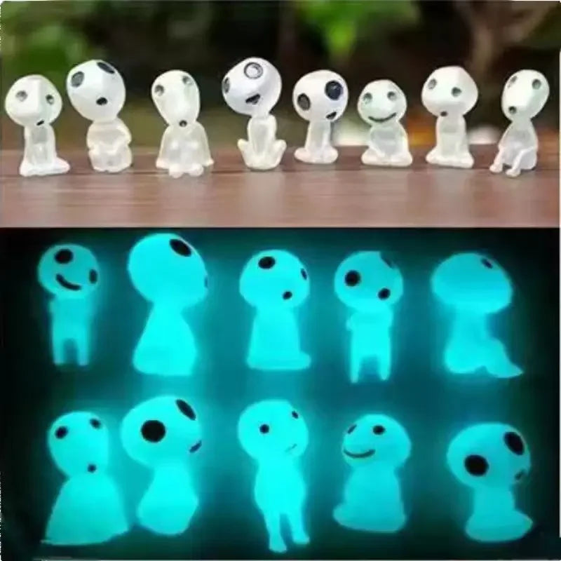 10 Pieces Miniature Luminous Landscape Decorations, Princess Shape Home Decor, Garden Decor, Luminous Decorations