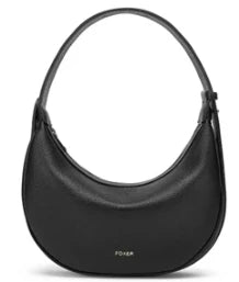 FOXER Brand PU Leather Women's Shoulder Bag 2025 Fashion Lady Crescent Luxury Design Half-moon Handbag Crossbody Bag Girl Gift