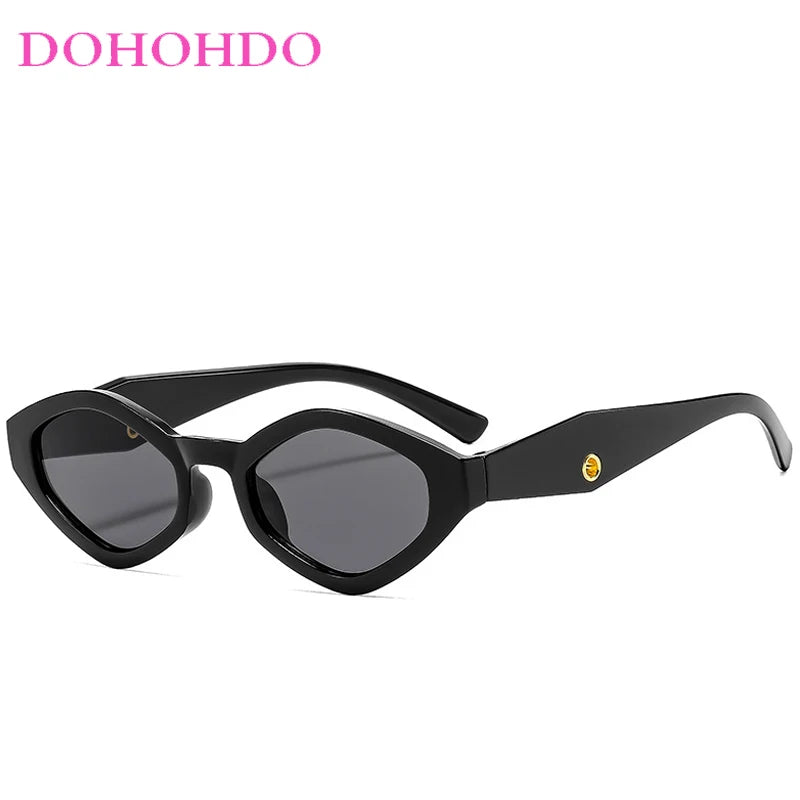New Trendy Small Frame Polygonal Women's Sunglasses Luxury Brand Design Sunglasses Men Outdoor Travel Shade Eyewear Female UV400