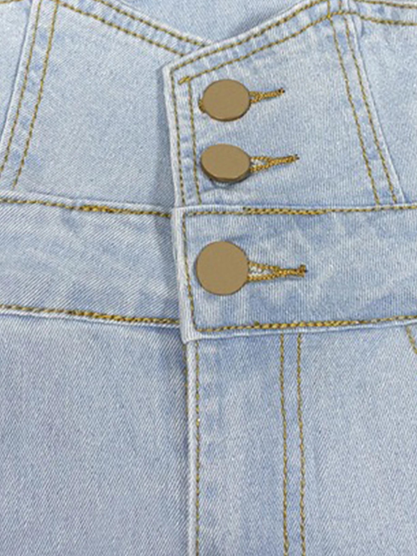 Women's Sexy Hip-Lifting Ripped Skinny Jeans, Fashionable and Casual High-Waisted Single-Breasted Elastic Jeans, Comfortable Fit, Da