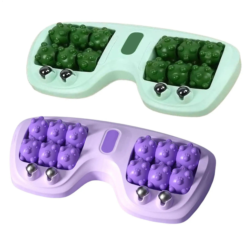 Double Foot Manual Massage Roller Foot Massage Rolling Ergonomic Relieving Tool Exercise Equipment For Women Runners Athletes