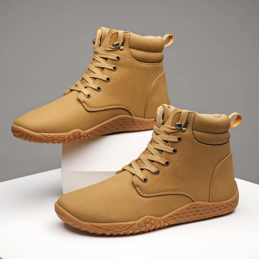 Barefoot Shoes Adult Cross-Trainer Wide Toe Box Men's Wide Minimalist Zero Drop Sole Casual Knitting Walking Sneakers Large Size