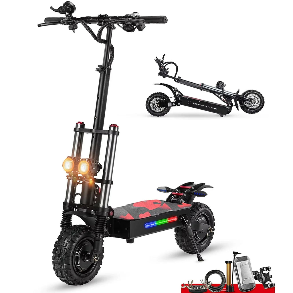 Boyueda S3 EScooters 6000W Dual Motor 60V38ah Hydraulic Oil Brake Electric Scooter Aldult 11 Inch Off-road Vacuum Tire E-Scooter