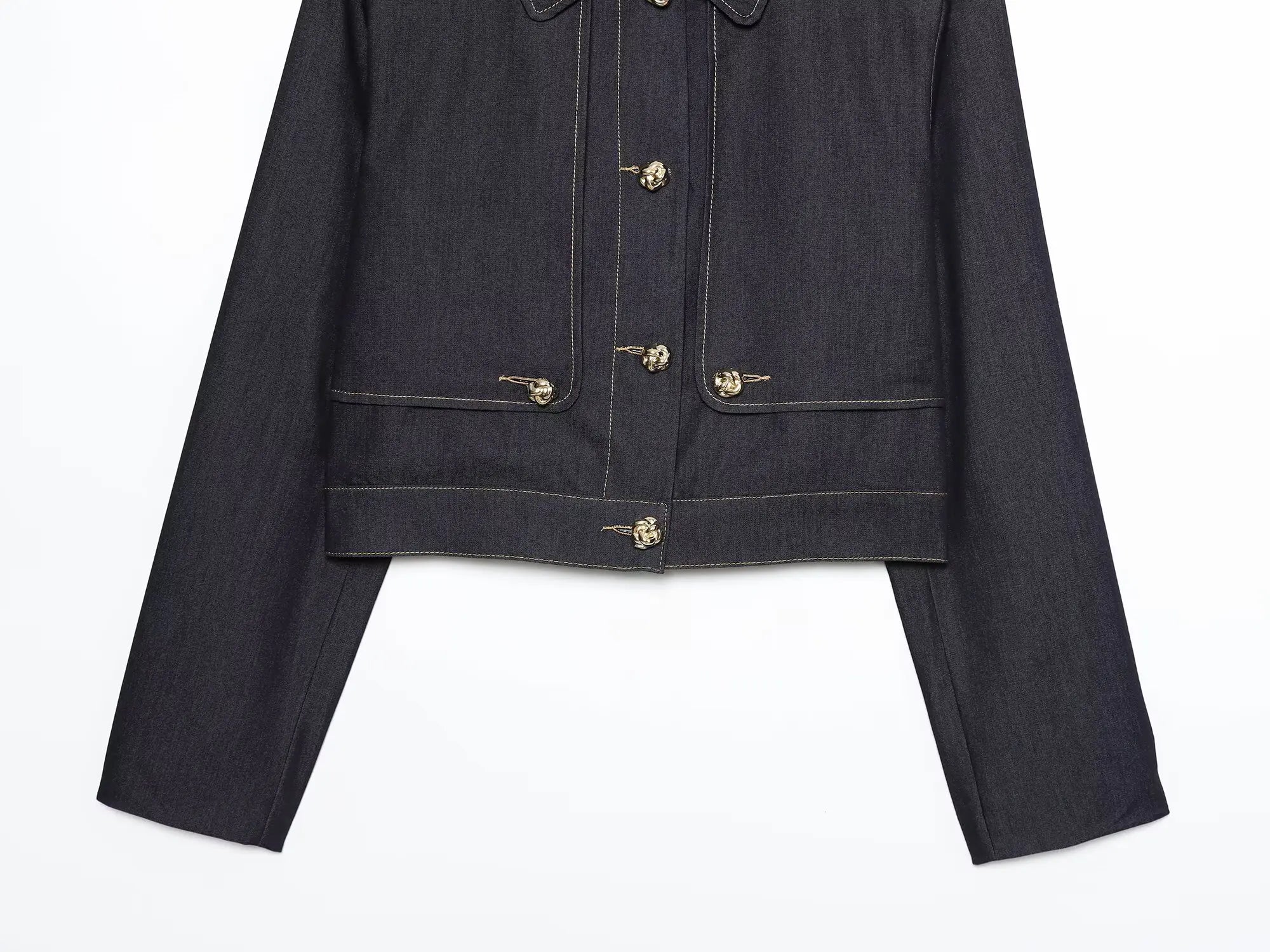 DiYiG WOMAN 2025 Autumn New Fashion Contrast Color Collector Jacket Joker Lapel Button Casual Jacket Outerwear Mujer