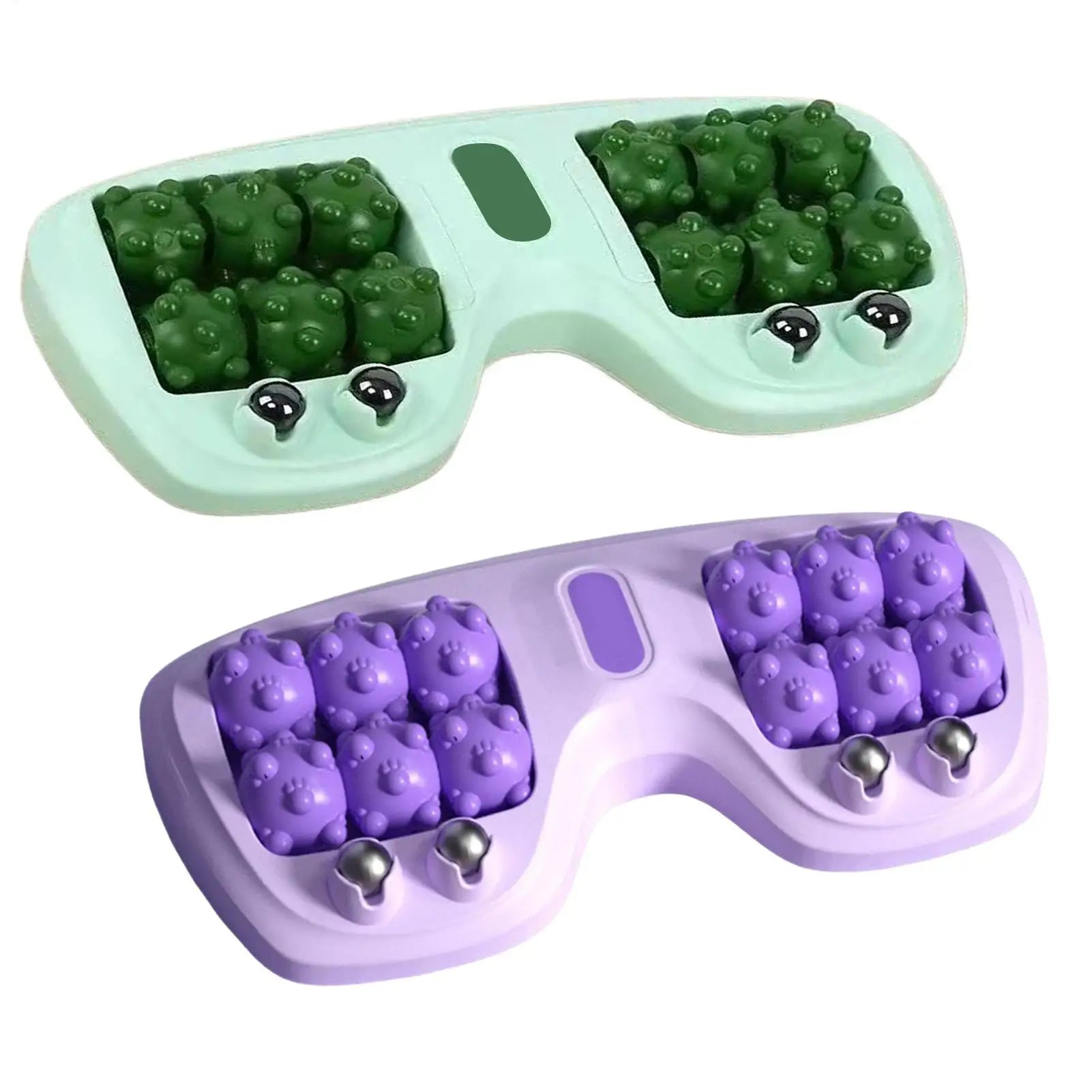 Double Foot Manual Massage Roller Foot Massage Rolling Ergonomic Relieving Tool Exercise Equipment For Women Runners Athletes
