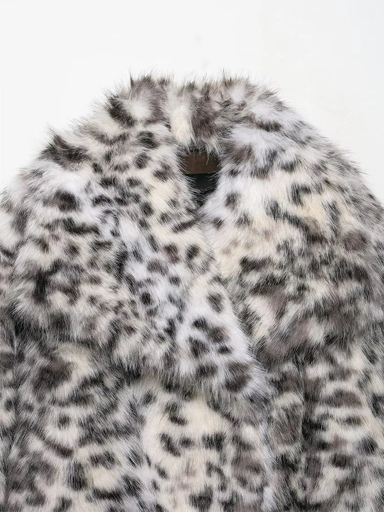 2025 Winter Faux Fur Jackets for Women Coats Thick Warm Soft Jacket Woman Long Sleeve Fluffy Fur Casual Loose New Outerwear