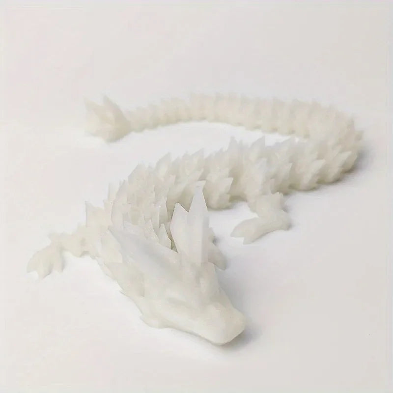 1pc 3D Printed Night Light Dragon Sculpture Aquarium Decoration Theme Adult Bedroom Desktop Ornament