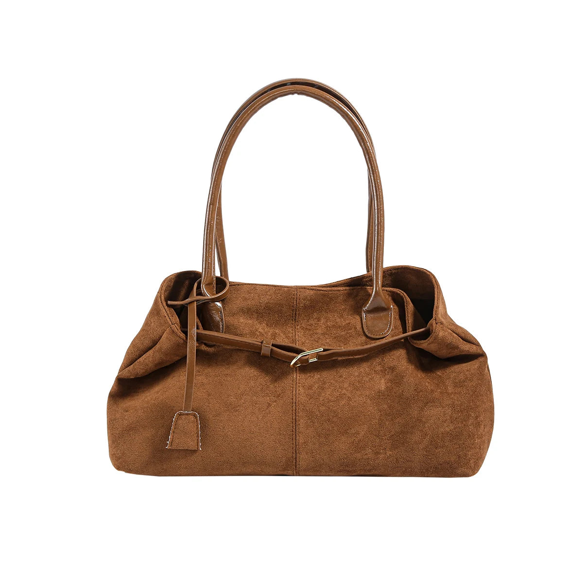 Autumn Winter Women's Suede Underarm Tote Bag Large Capaci Commuter Bag Handbag Retro Trendy 2025 New Sle Soft Leather