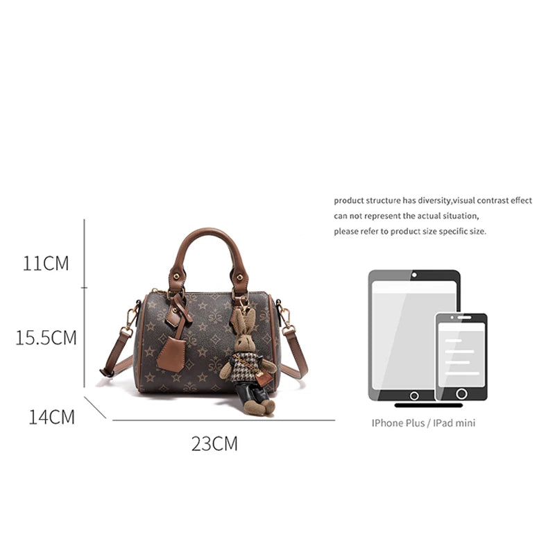 FOXER Brand Top-handle Bag PVC Women Shoulder Bag 2025 Winter Vintage Pillow Handbag Luxury Design Female Crossbody Purse