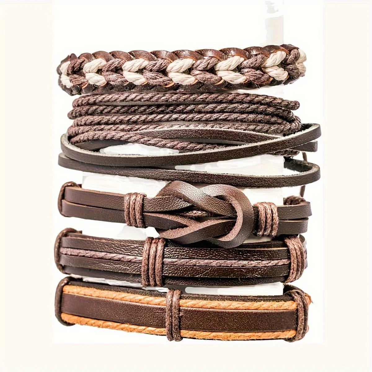 20PCS Random Style Men's Women's Webbing, Rope,Leather Bracelet Classical Festive Women Gift(Including But Not Limited to Pic)