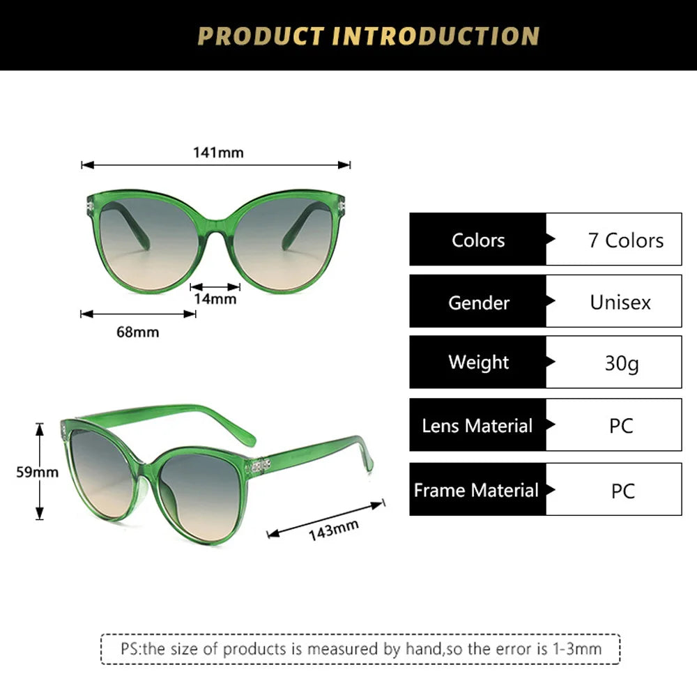 New Popular Fashion Sunglasses Luxury Unique Design Sun Glasses High Quality UV Protection Anti Glare Gradient Eyewear Outdoor