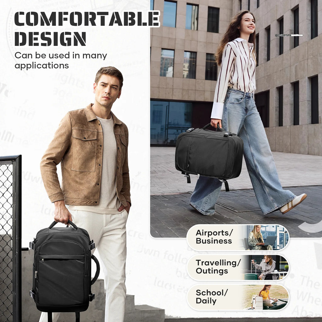 Ryanair Carry on Bag 40x30x20 cm Travel Bag Business Laptop Backpack，Travel Backpack For Women Men, Waterproof Backpack Bookbag
